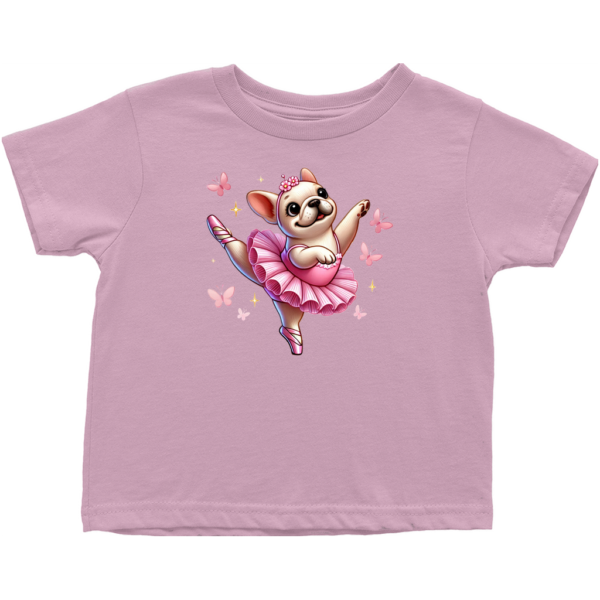 Von Frenchie Ballerina Graphic T (Toddler)