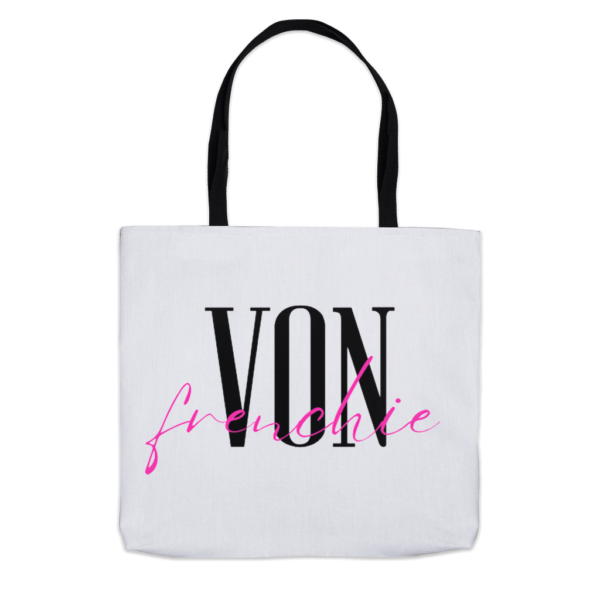 Von Frenchie Wordmark Tote Bag