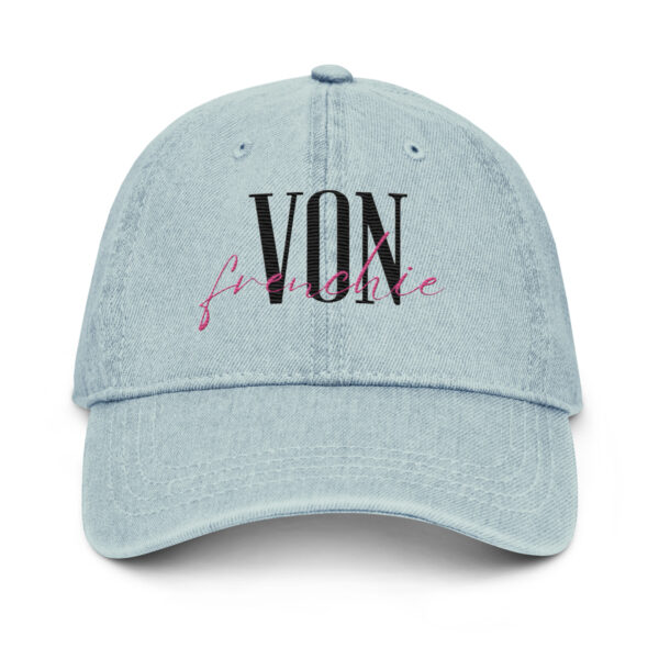 Von Frenchie Wordmark Denim Dad Hat