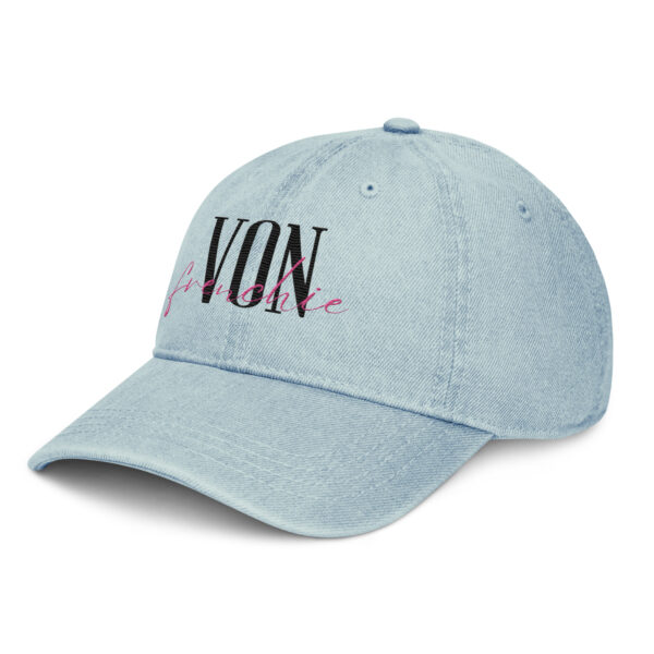 Von Frenchie Wordmark Denim Dad Hat - Image 4