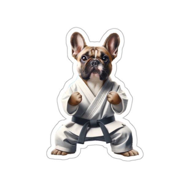 Frenchie Karate Sticker - Image 4