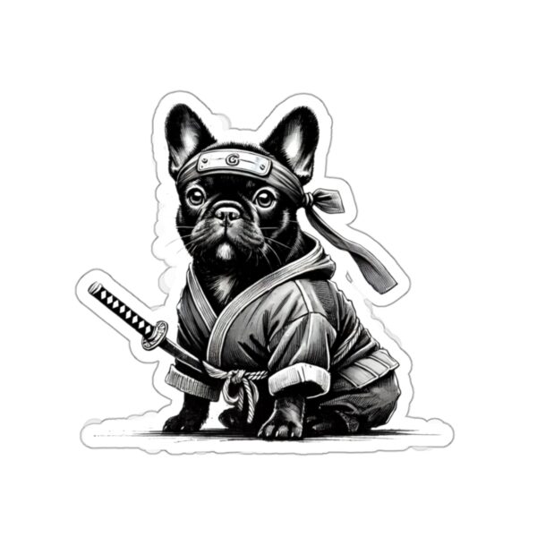 Von Frenchie Ninja Sticker - Image 10