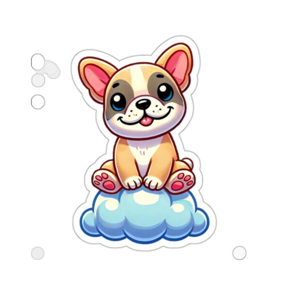 Frenchie Cloud Sticker - Image 4