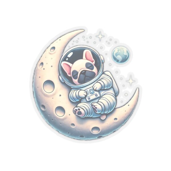 Frenchie Moon Nap Sticker - Image 5