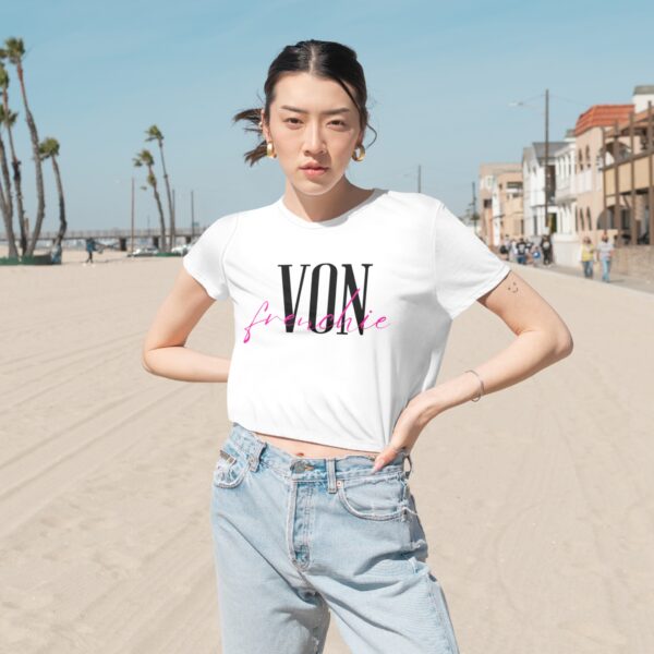 Von Frenchie Wordmark Cropped Tee - Image 3