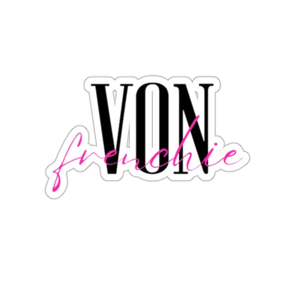 Von Frenchie Wordmark Sticker - Image 8