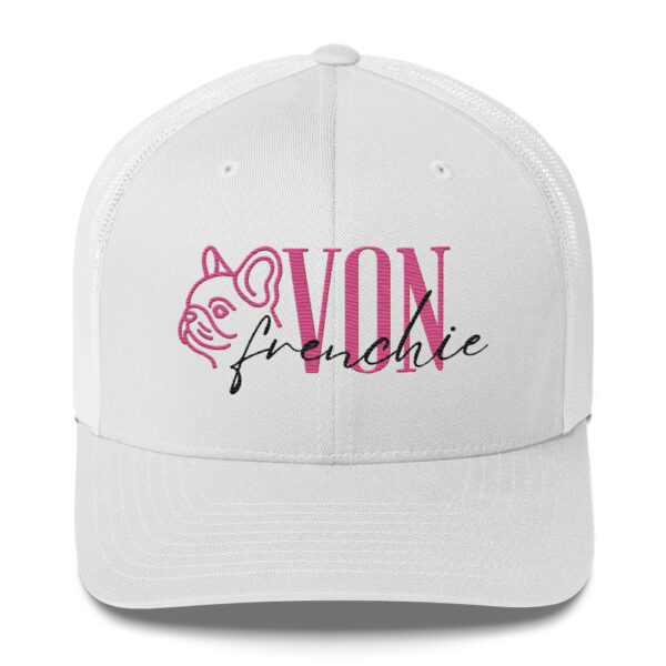 Von Frenchie Stencil Inverse Trucker Hat