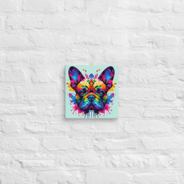 Frenchie Rorschach Canvas - Image 2