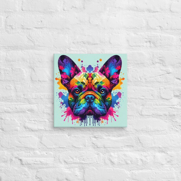 Frenchie Rorschach Canvas - Image 3