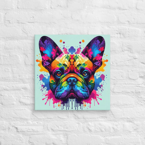 Frenchie Rorschach Canvas - Image 4