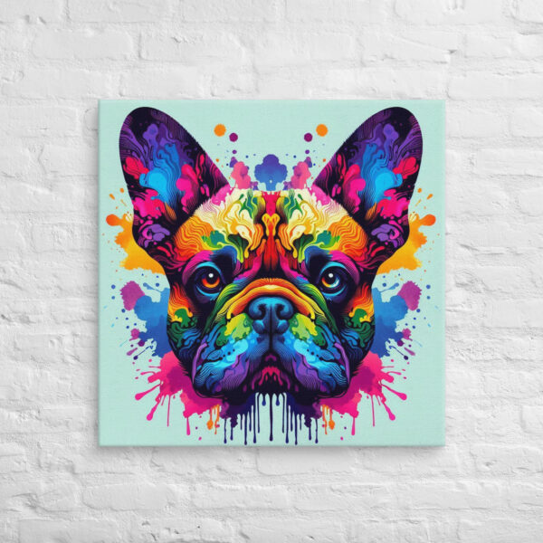 Frenchie Rorschach Canvas - Image 8