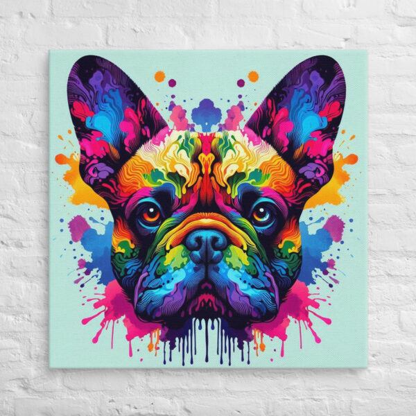 Frenchie Rorschach Canvas